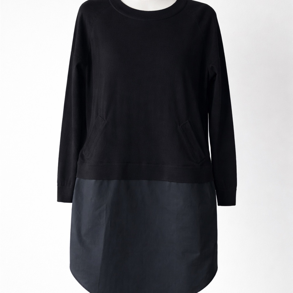 Black Long Sleeve Dress with Pockets S COS